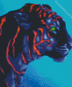 Neon Tiger Animal Diamond Painting