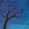 Night Tree Silhouette Diamond Painting