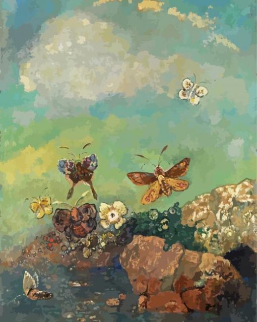 Odilon Redon Butterflies Diamond Painting