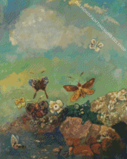 Odilon Redon Butterflies Diamond Painting