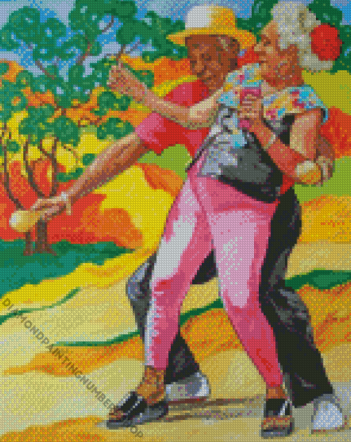 Old African Couple Diamond Painting