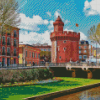 Perpignan Buildings Diamond Painting