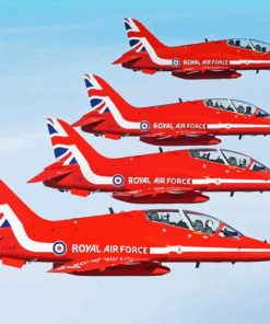 RAF Red Arrows Jets Diamond Painting