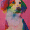 Rainbow Dog Diamond Painting