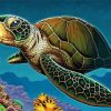 Ridley Sea Turtle Art Diamond Painting