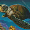 Ridley Sea Turtle Art Diamond Painting