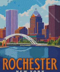 Rochester City Poster Diamond Painting