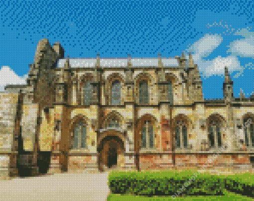 Rosslyn Chapel Building In Scotland Diamond Painting