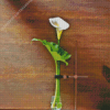 Single Calla Flower On Table Diamond Painting