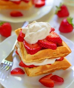 Strawberry Shortcake Waffles Diamond Painting