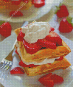 Strawberry Shortcake Waffles Diamond Painting