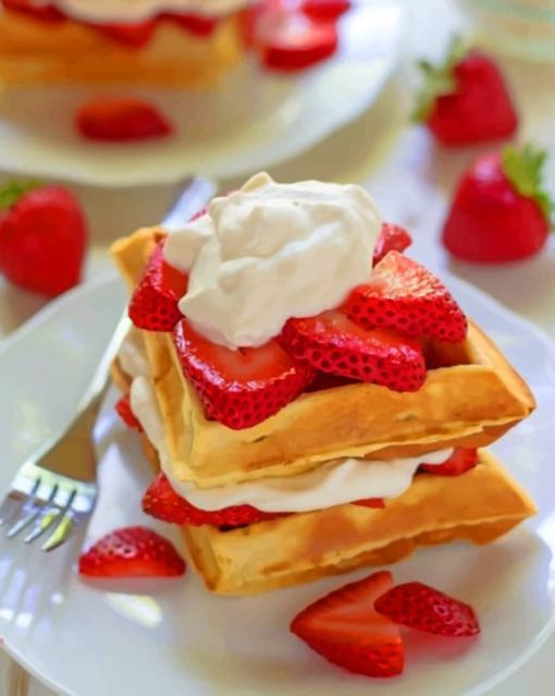 Strawberry Shortcake Waffles Diamond Painting