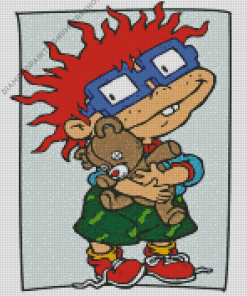 Teddy Bear And Chuckie Rugrats Diamond Painting