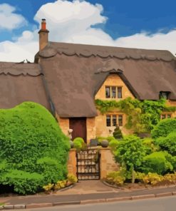 The Cotswold Cottage Thatch Diamond Painting