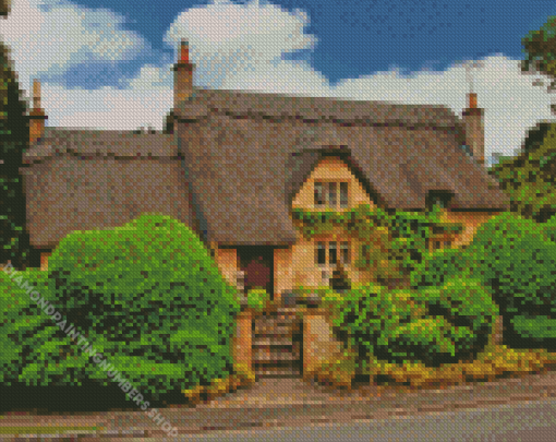 The Cotswold Cottage Thatch Diamond Painting