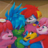 The Popples Characters Diamond Painting