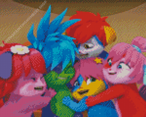 The Popples Characters Diamond Painting