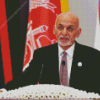 The President Ashraf Ghani Diamond Painting