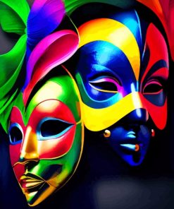 Theater Masks Diamond Painting