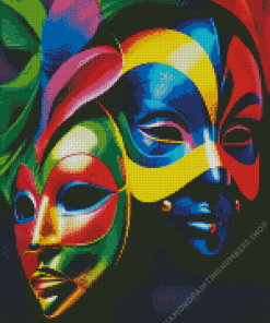 Theater Masks Diamond Painting