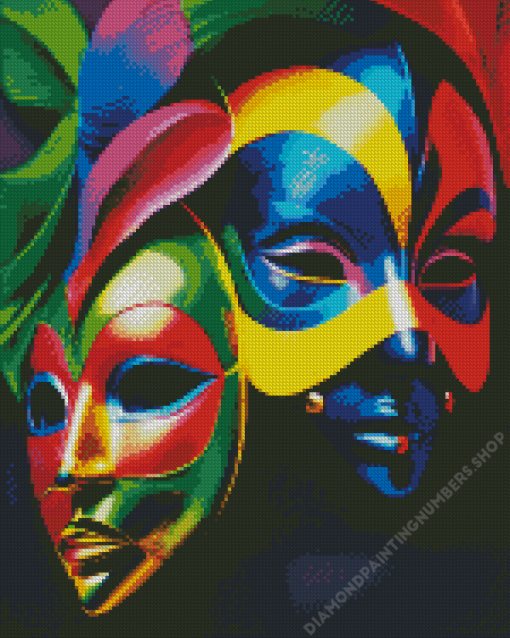 Theater Masks Diamond Painting