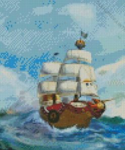 Thousand Sunny Anime Art Diamond Painting