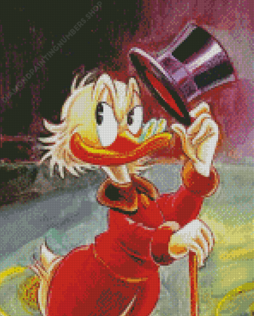 Uncle Scrooge Cartoon Character Diamond Painting