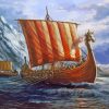 Vikings Longboats Diamond Painting