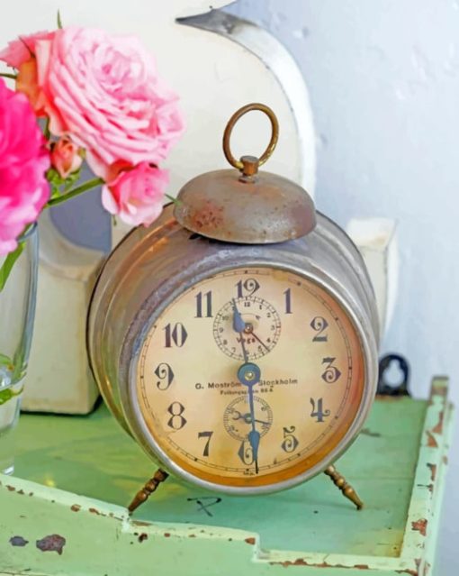 Vintage Clock Diamond Painting