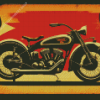 Vintage Indian Motorcycle Diamond Painting