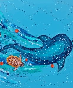 Whale Shark Aboriginal Diamond Painting