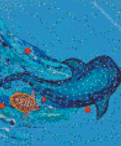 Whale Shark Aboriginal Diamond Painting