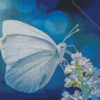 White Butterfly Insect Diamond Painting