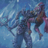 Winter World of Warcraft Lich King Diamond Painting