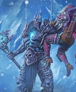 Winter World of Warcraft Lich King Diamond Painting