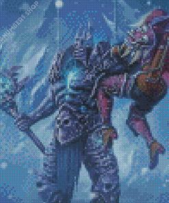 Winter World of Warcraft Lich King Diamond Painting