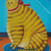 Yellow Fat Cat Diamond Painting