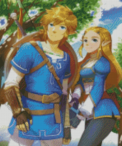 Zelda and Link Diamond Painting