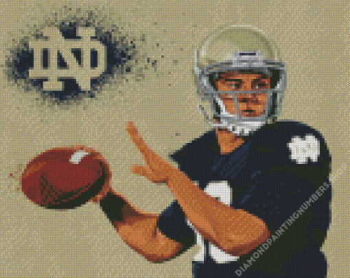 Aesthetic Notre Dame Football Diamond Painting