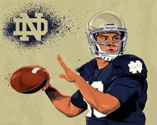 Aesthetic Notre Dame Football Diamond Painting