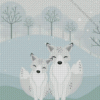 Baby Arctic Foxes Art Diamond Painting