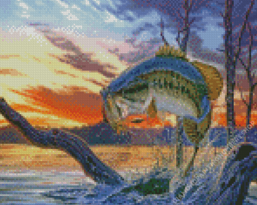 Bass Fish Diamond Painting