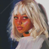 Beautiful Girl With White Hair Diamond Painting