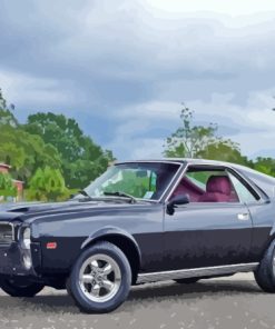 Black 1968 Amc Amx Car Diamond Painting