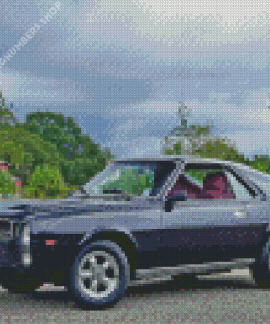 Black 1968 Amc Amx Car Diamond Painting