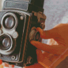 Black Vintage Camera Diamond Painting