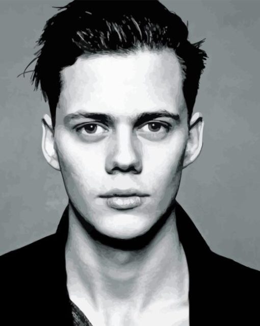 Black And White Bill Skarsgard Diamond Painting