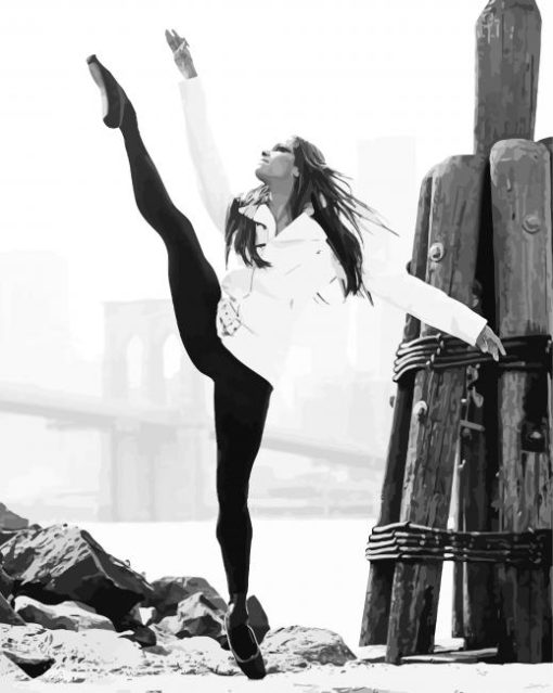 Black And White Misty Copeland Diamond Painting