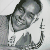 Black And White Charlie Parker Diamond Painting