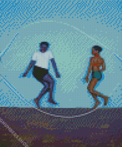 Black Children Jumping Rope Diamond Painting